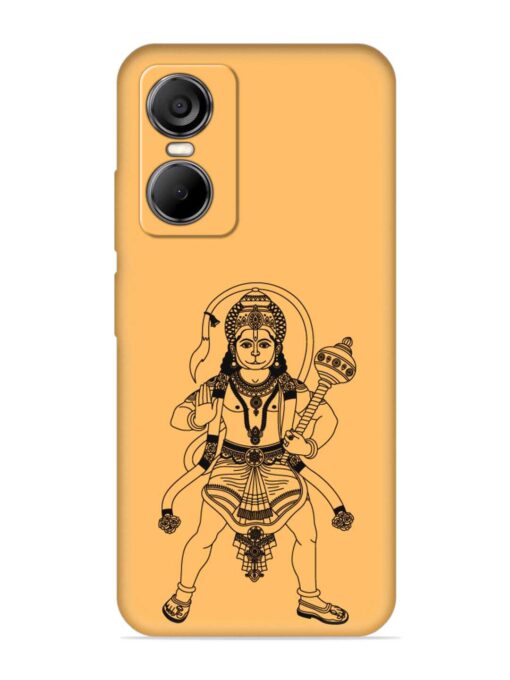 Indian God Hanuman Embossed Soft Silicone Case for Tecno Pop 6 Pro