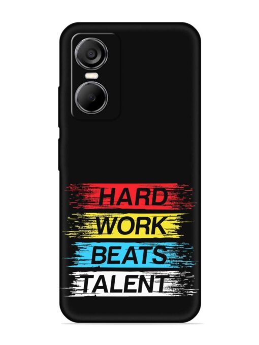 Hard Work Beats Embossed Soft Silicone Case for Tecno Pop 6 Pro Zapvi