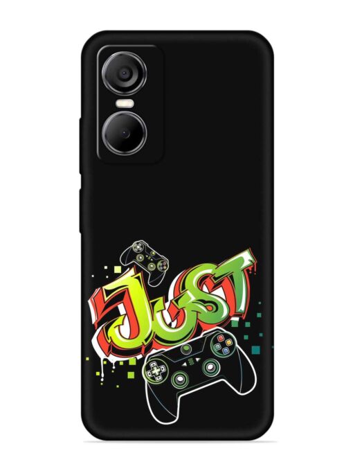 Graffiti Gamepad Illustration Embossed Soft Silicone Case for Tecno Pop 6 Pro Zapvi