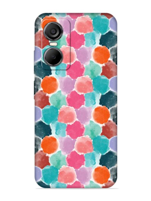 Colorful Seamless Pattern Embossed Soft Silicone Case for Tecno Pop 6 Pro Zapvi