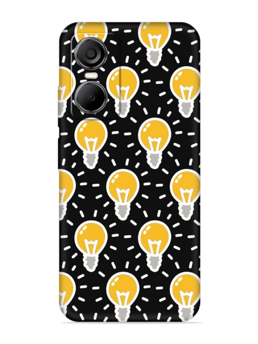 Light Bulb Seamless Embossed Soft Silicone Case for Tecno Pop 6 Pro