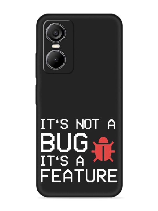 Not Bug Feature Embossed Soft Silicone Case for Tecno Pop 6 Pro Zapvi