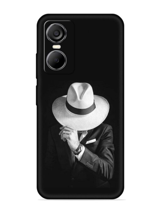 Men Under Hat Embossed Soft Silicone Case for Tecno Pop 6 Pro Zapvi