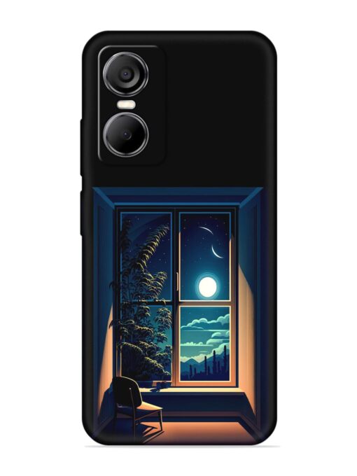 Night View At Window Embossed Soft Silicone Case for Tecno Pop 6 Pro Zapvi