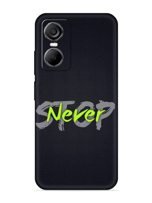 Never Stop Embossed Soft Silicone Case for Tecno Pop 6 Pro Zapvi