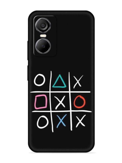 Super Neon Tic-Tac-Toe Embossed Soft Silicone Case for Tecno Pop 6 Pro