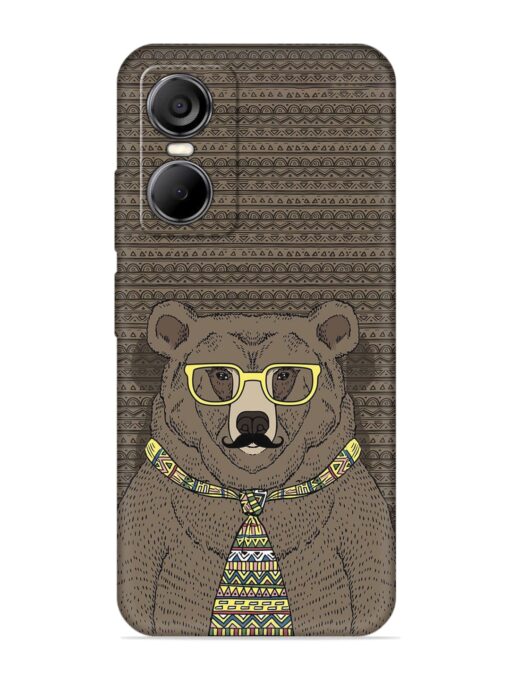 Grizzly Bear Embossed Soft Silicone Case for Tecno Pop 6 Pro Zapvi