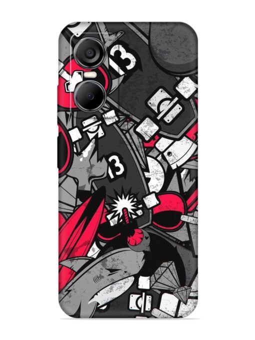 Fictional Doodle Embossed Soft Silicone Case for Tecno Pop 6 Pro Zapvi