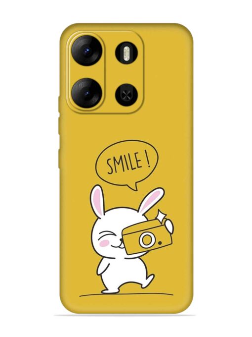 Hey Smile Please Embossed Soft Silicone Case for Tecno Pop 7 Pro Zapvi