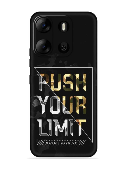 Push Your Limits Embossed Soft Silicone Case for Tecno Pop 7 Pro Zapvi