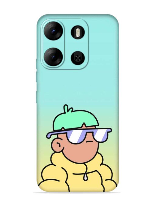 Doodles Cool Character Embossed Soft Silicone Case for Tecno Pop 7 Pro Zapvi