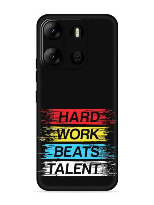 Hard Work Beats Embossed Soft Silicone Case for Tecno Pop 7 Pro Zapvi