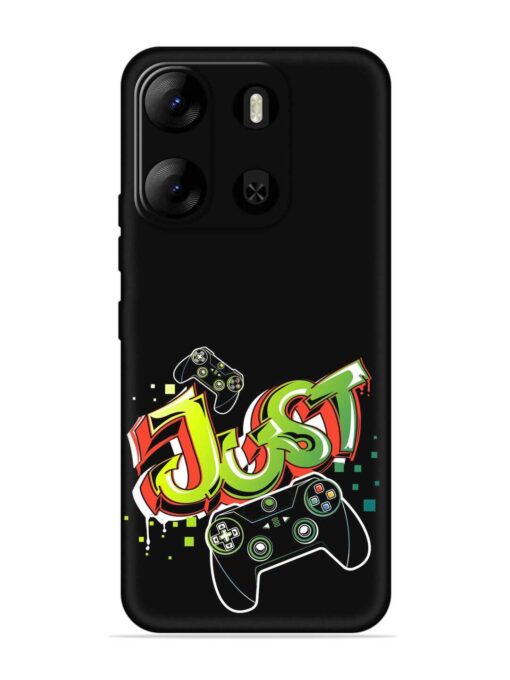 Graffiti Gamepad Illustration Embossed Soft Silicone Case for Tecno Pop 7 Pro Zapvi