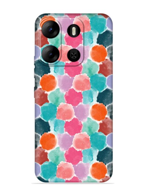 Colorful Seamless Pattern Embossed Soft Silicone Case for Tecno Pop 7 Pro Zapvi