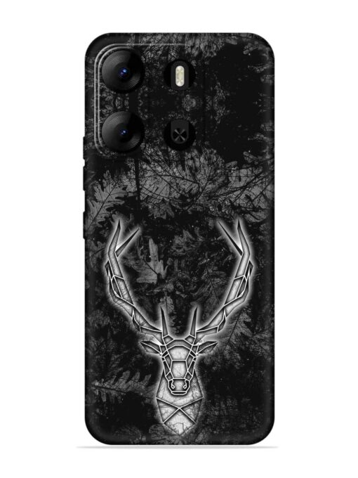 Ancient Deer Embossed Soft Silicone Case for Tecno Pop 7 Pro Zapvi