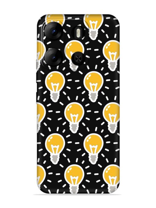 Light Bulb Seamless Embossed Soft Silicone Case for Tecno Pop 7 Pro