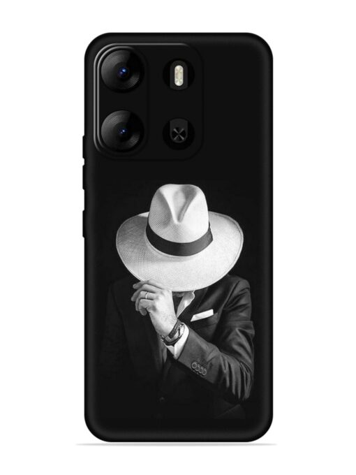 Men Under Hat Embossed Soft Silicone Case for Tecno Pop 7 Pro