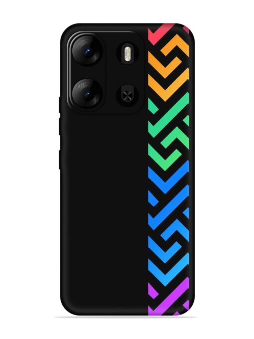 Colorshape Stripes Embossed Soft Silicone Case for Tecno Pop 7 Pro Zapvi