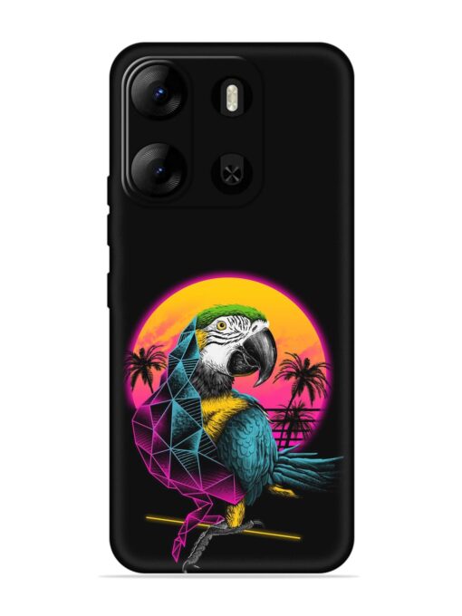 Rad Parrot Embossed Soft Silicone Case for Tecno Pop 7 Pro