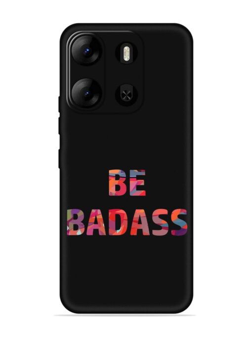 Be Badass Embossed Soft Silicone Case for Tecno Pop 7 Pro Zapvi