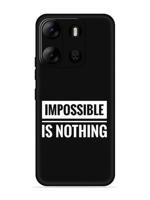 Impossible Is Nothing Embossed Soft Silicone Case for Tecno Pop 7 Pro Zapvi