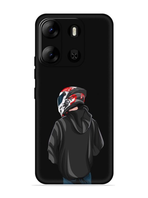 Motorcycle Rider Embossed Soft Silicone Case for Tecno Pop 7 Pro Zapvi