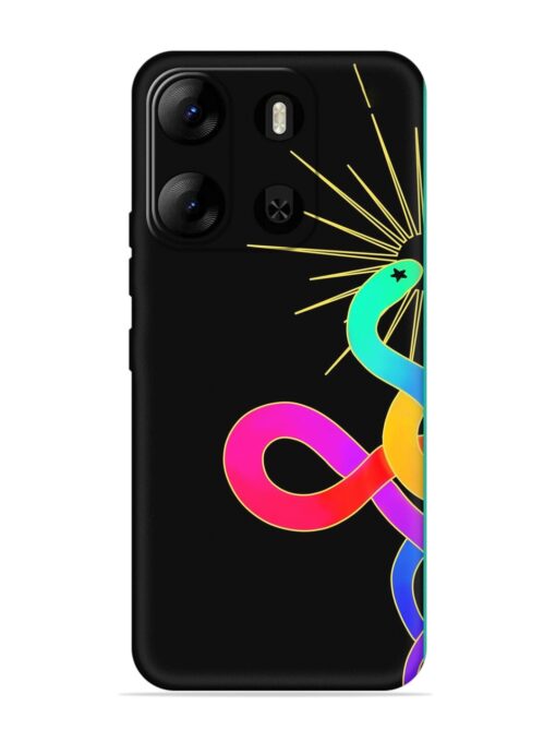 Art Geometric Abstraction Embossed Soft Silicone Case for Tecno Pop 7 Pro Zapvi