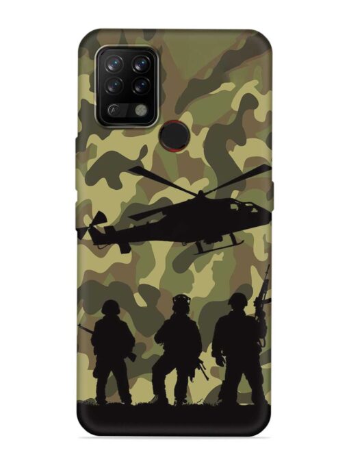 Army Heros Embossed Soft Silicone Case for Tecno Pova Zapvi