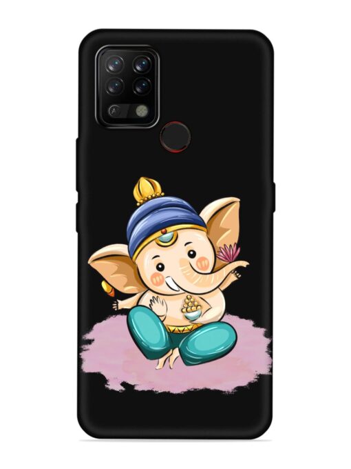 Bal Ganesh Vector Art Embossed Soft Silicone Case for Tecno Pova Zapvi