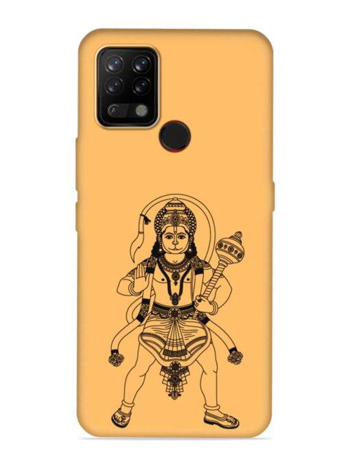 Indian God Hanuman Embossed Soft Silicone Case for Tecno Pova Zapvi