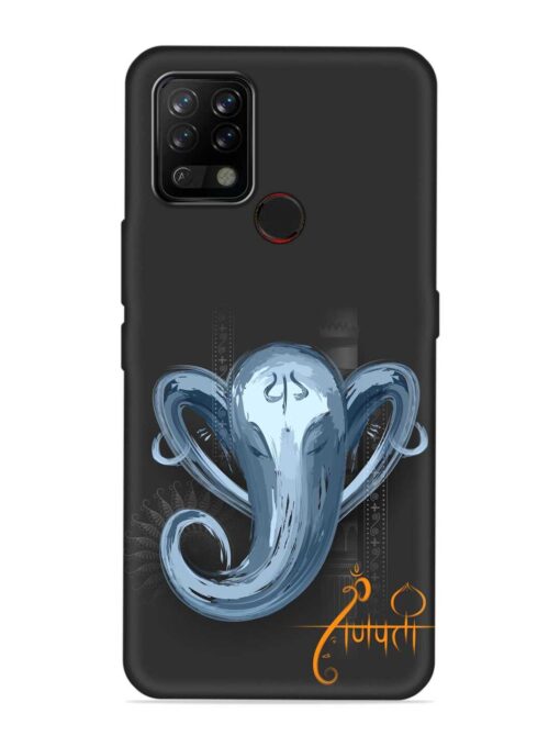 Illustration Lord Ganpati Embossed Soft Silicone Case for Tecno Pova Zapvi