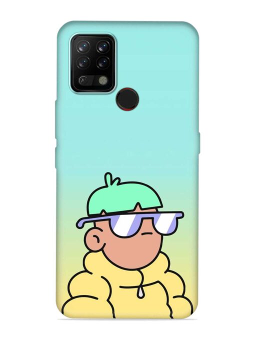 Doodles Cool Character Embossed Soft Silicone Case for Tecno Pova Zapvi