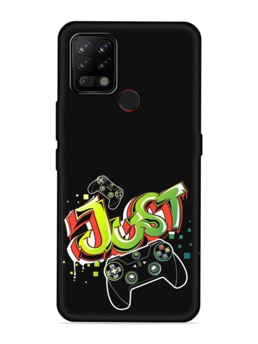 Graffiti Gamepad Illustration Embossed Soft Silicone Case for Tecno Pova Zapvi