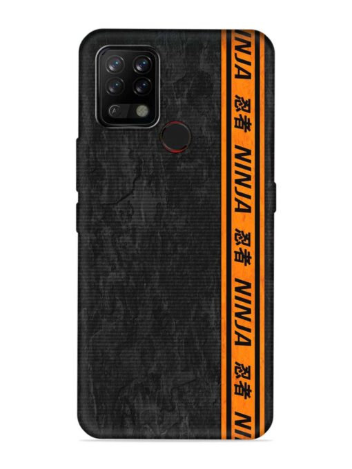 Ninja Srtips Embossed Soft Silicone Case for Tecno Pova Zapvi