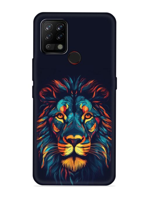 Colorful Lion Embossed Soft Silicone Case for Tecno Pova Zapvi