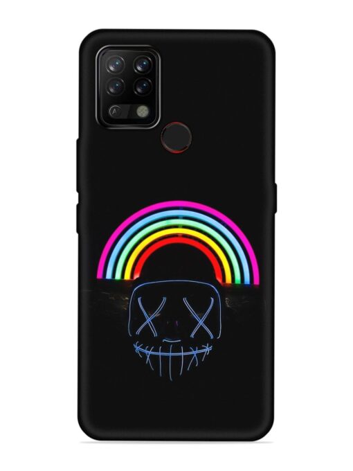 Mask Rainbow Embossed Soft Silicone Case for Tecno Pova Zapvi