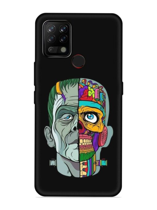 Men Vs Skull Embossed Soft Silicone Case for Tecno Pova Zapvi