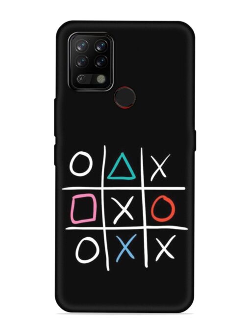 Super Neon Tic-Tac-Toe Embossed Soft Silicone Case for Tecno Pova