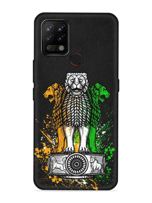 Pillars Of Ashoka Embossed Soft Silicone Case for Tecno Pova Zapvi