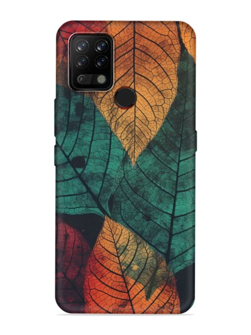 Leaves Artwork Embossed Soft Silicone Case for Tecno Pova