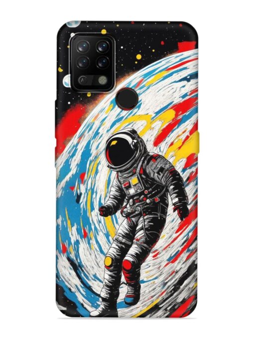 Astronaut Art Embossed Soft Silicone Case for Tecno Pova Zapvi