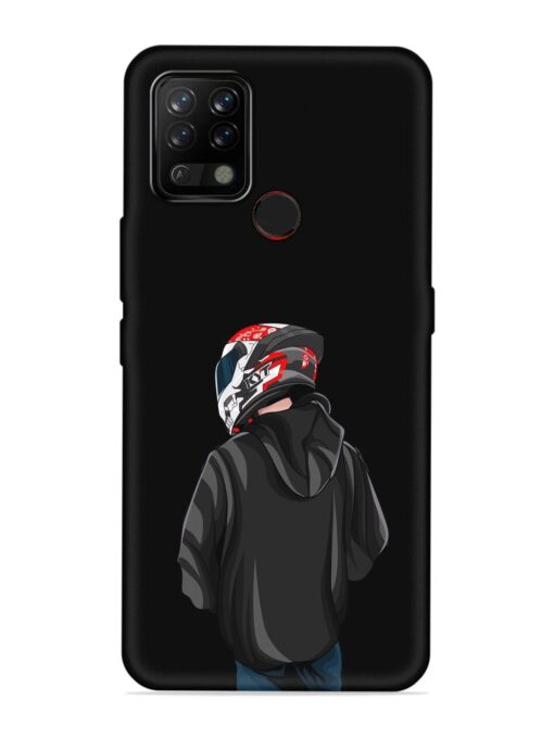 Motorcycle Rider Embossed Soft Silicone Case for Tecno Pova