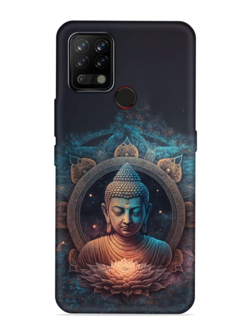 Gautam Buddha Embossed Soft Silicone Case for Tecno Pova