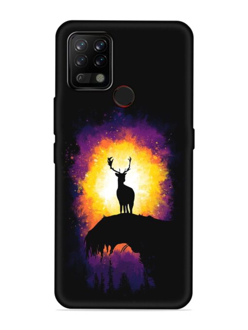 Elk Animal Art Embossed Soft Silicone Case for Tecno Pova Zapvi