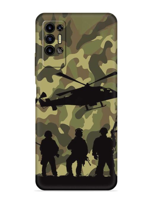 Army Heros Embossed Soft Silicone Case for Tecno Pova 2 Zapvi