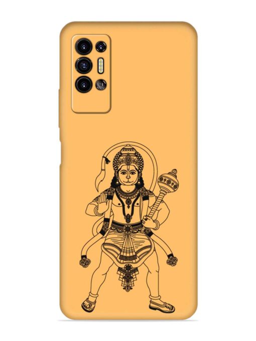 Indian God Hanuman Embossed Soft Silicone Case for Tecno Pova 2 Zapvi