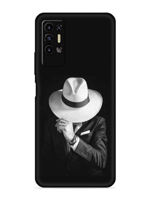 Men Under Hat Embossed Soft Silicone Case for Tecno Pova 2