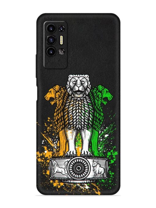 Pillars Of Ashoka Embossed Soft Silicone Case for Tecno Pova 2 Zapvi