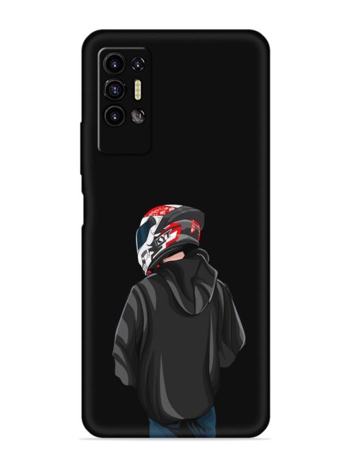 Motorcycle Rider Embossed Soft Silicone Case for Tecno Pova 2 Zapvi