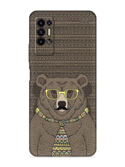 Grizzly Bear Embossed Soft Silicone Case for Tecno Pova 2